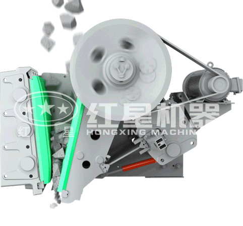 高岭土颚式破碎机工作原理动态图