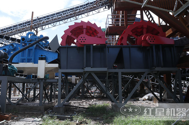 山砂洗沙加工客户现场 山砂洗沙加工客户现场