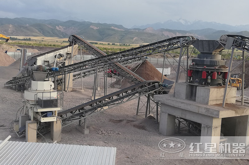 小型制砂机现场