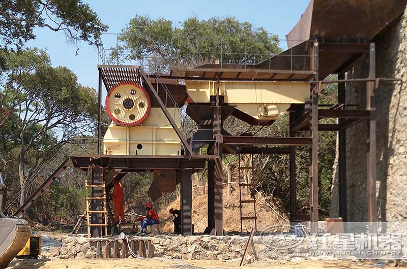 颚式破碎机生产现场图 颚式破碎机生产现场图