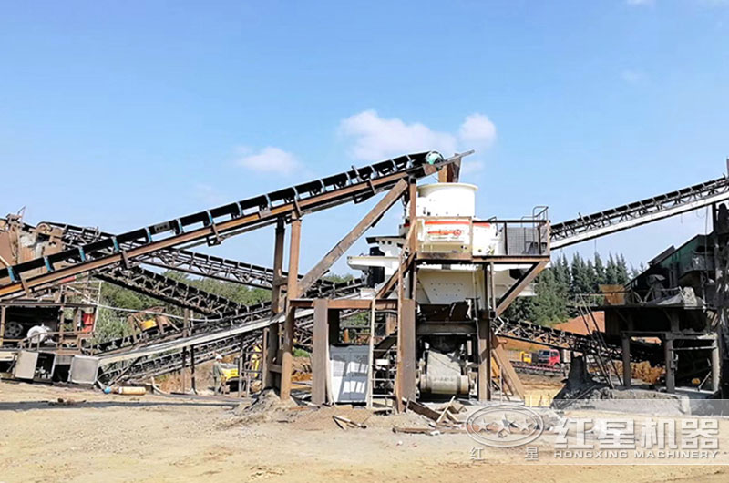 立式冲击式破碎机作业现场图 立式冲击式破碎机作业现场图